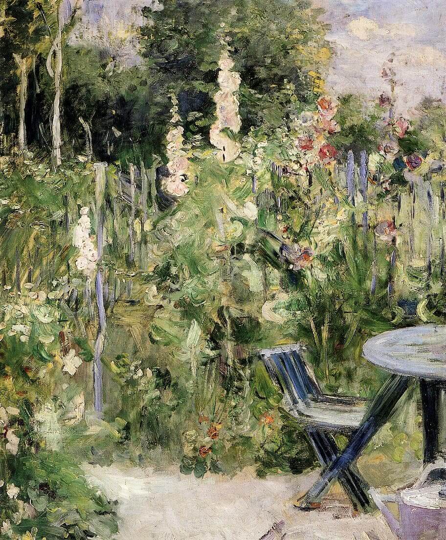 "Roses Tremieres" di Berthe Morisot