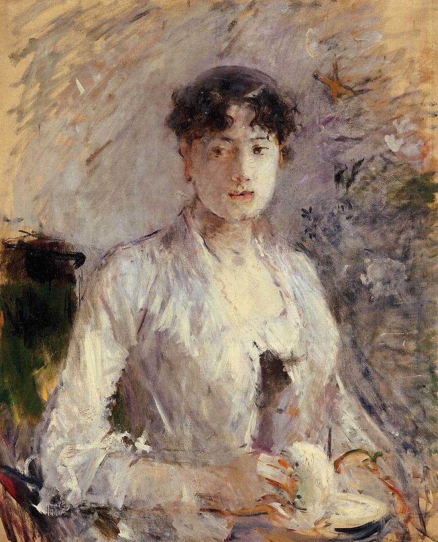 Berthe Morisot'dan "Leylak Rengi Giysili Genç Kadın"